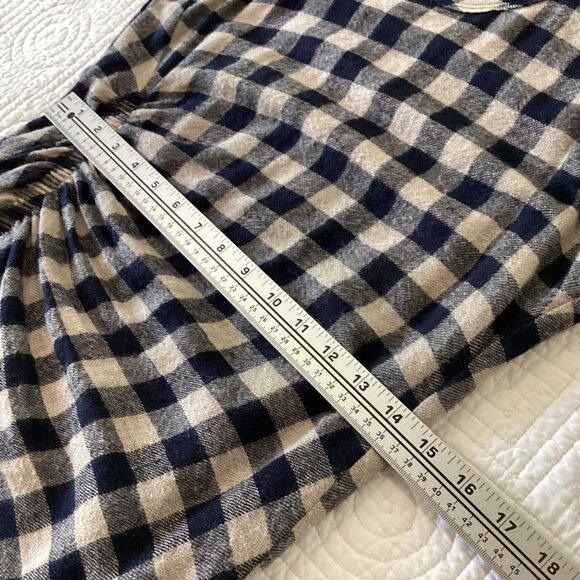 James Perse “Spiral” wool & linen blend ruched dress In navy/linen size S - Picture 7 of 16